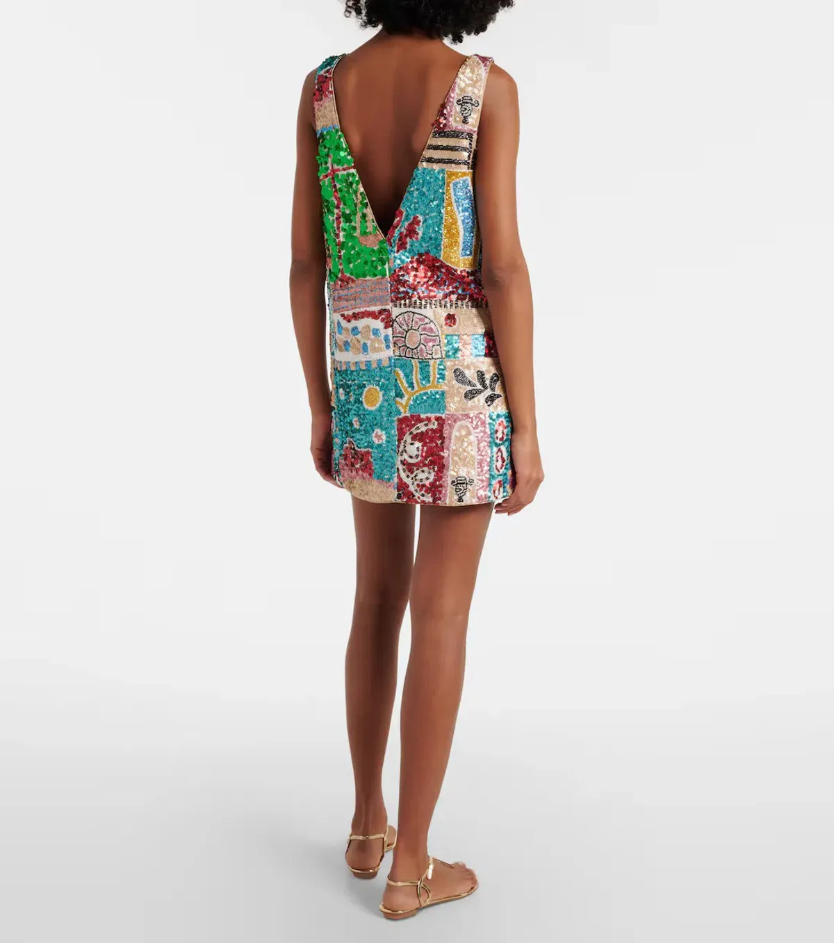 ALEMAIS Jazz Exclusive Embellished Mini Dress Multi Size 8 AU - Image 13