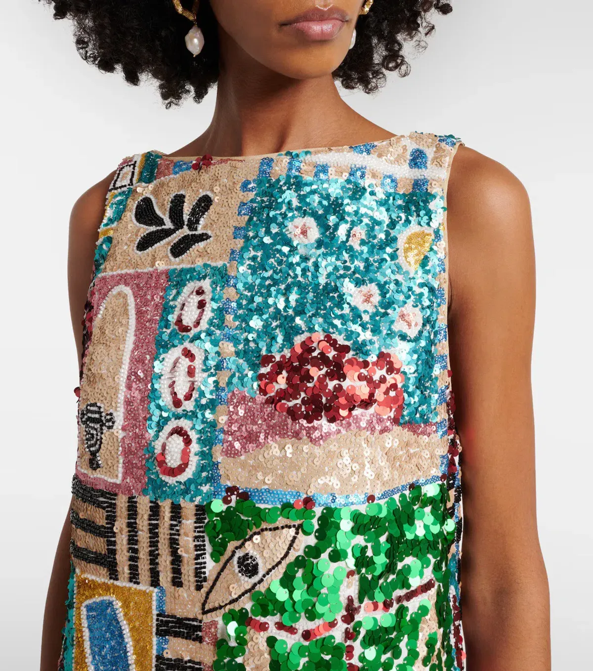 ALEMAIS Jazz Exclusive Embellished Mini Dress Multi Size 8 AU - Image 14