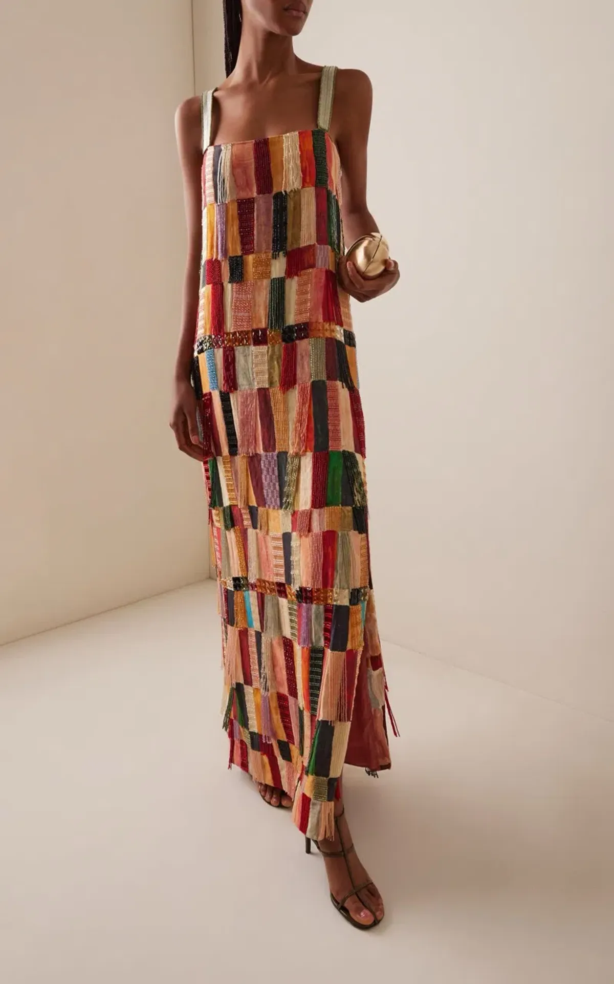 ALEMAIS Marjorelle Embellished Midi Dress Multi Size 8 AU - Image 9