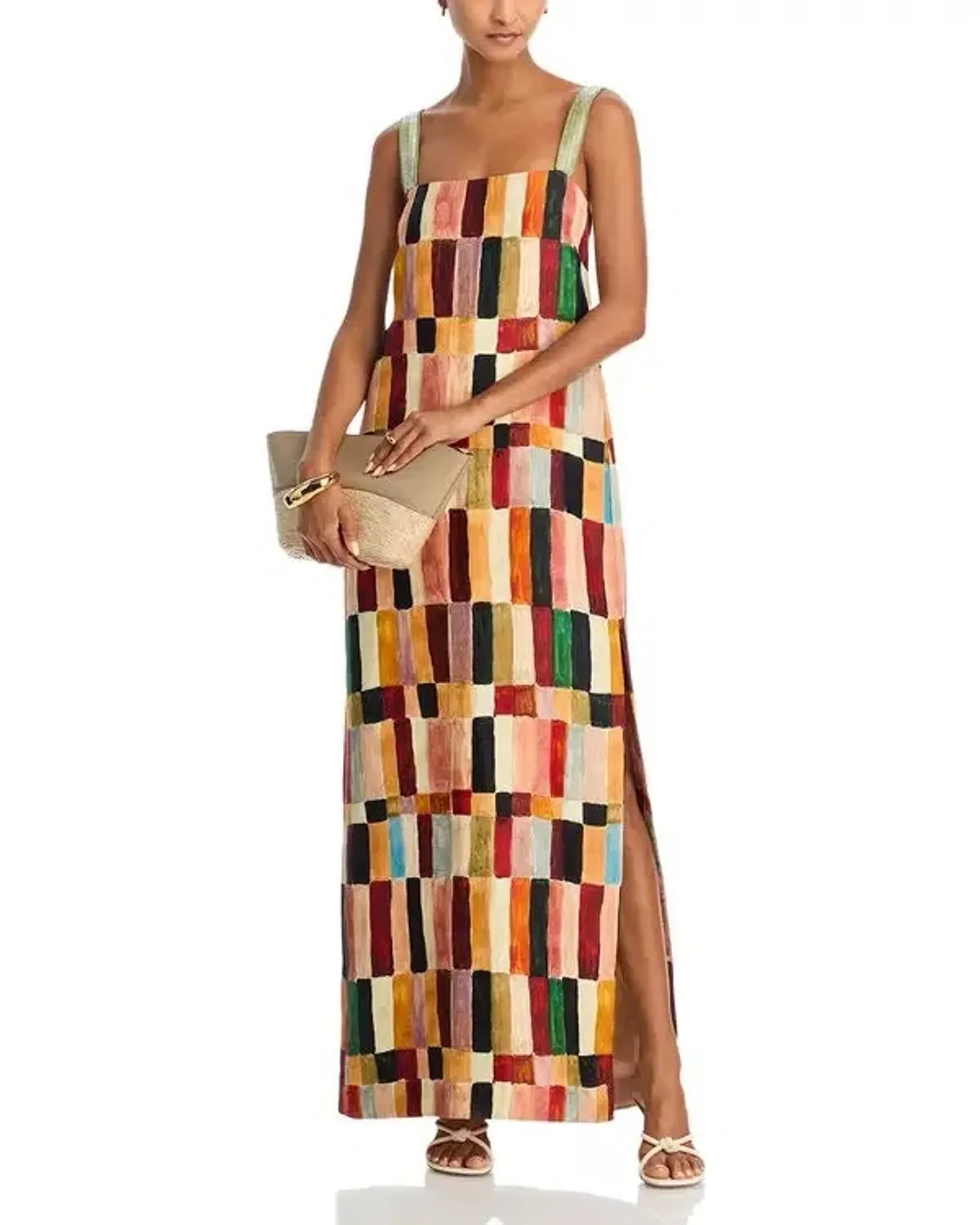 ALEMAIS Marjorelle Midi Dress Multi Size 8 AU - Image 13