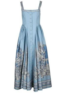 ALEMAIS Villa Romantica Midi Dress Blue Size 8 AU for rent on The Volte - image 7