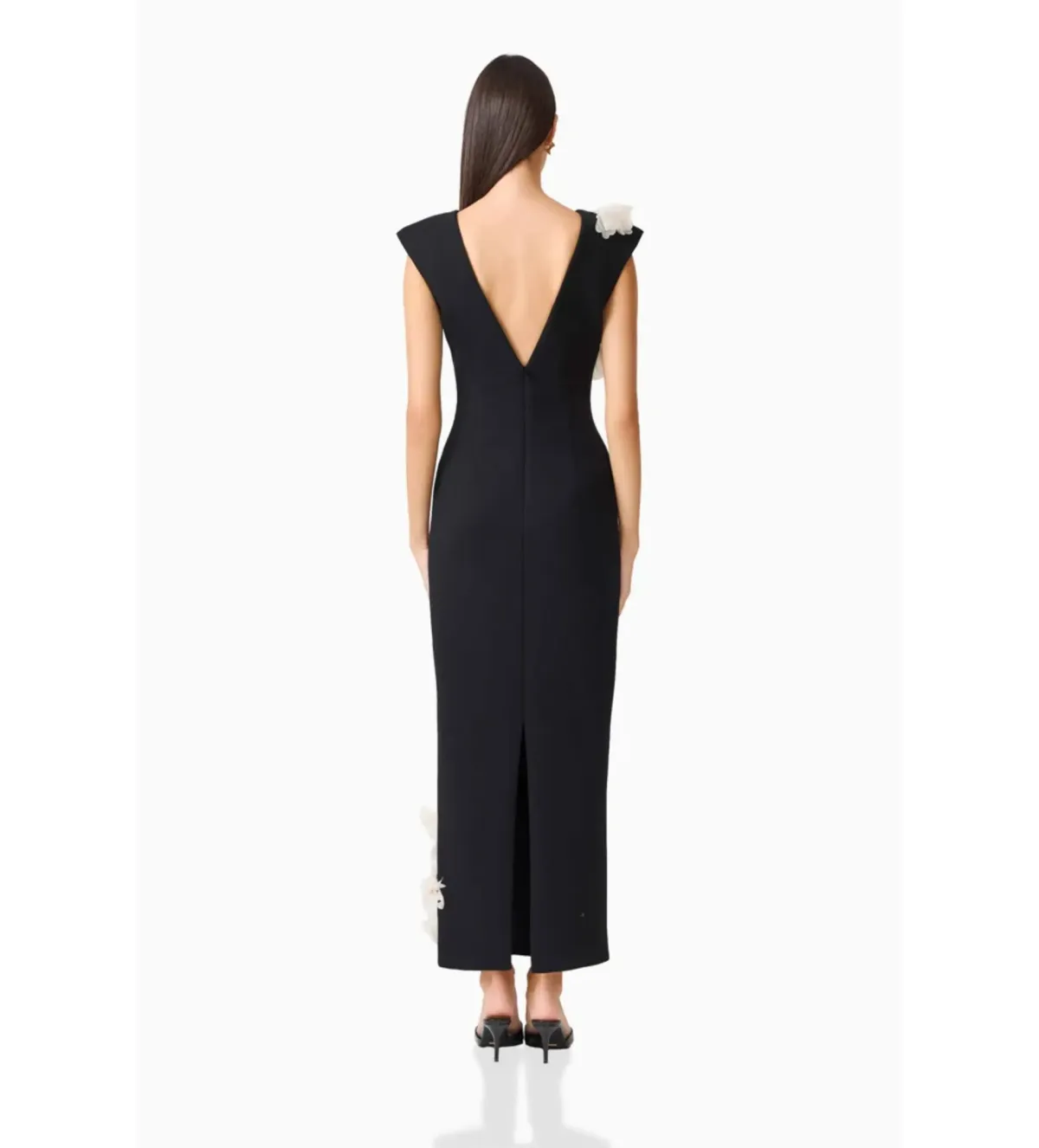 Elliatt Martina Applique Gown in Black Size L/AU12 - Image 3