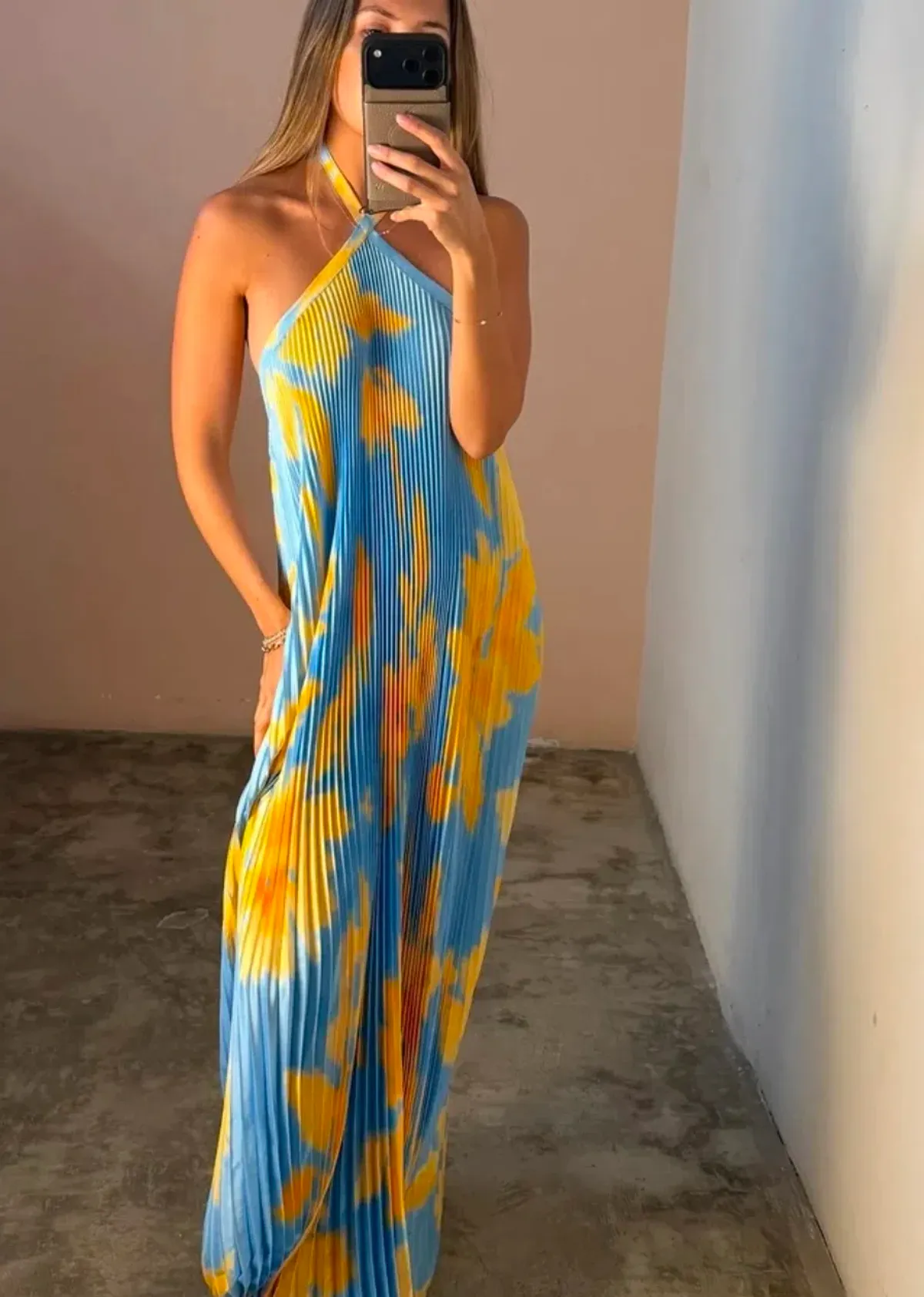 Lidee Deesse Gown Jardin Blue Size S - Image 1