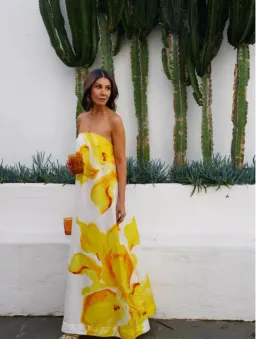 Acler Hopton Maxi Dress in Floral Calla Lily Size 10 for rent on The Volte - image 2