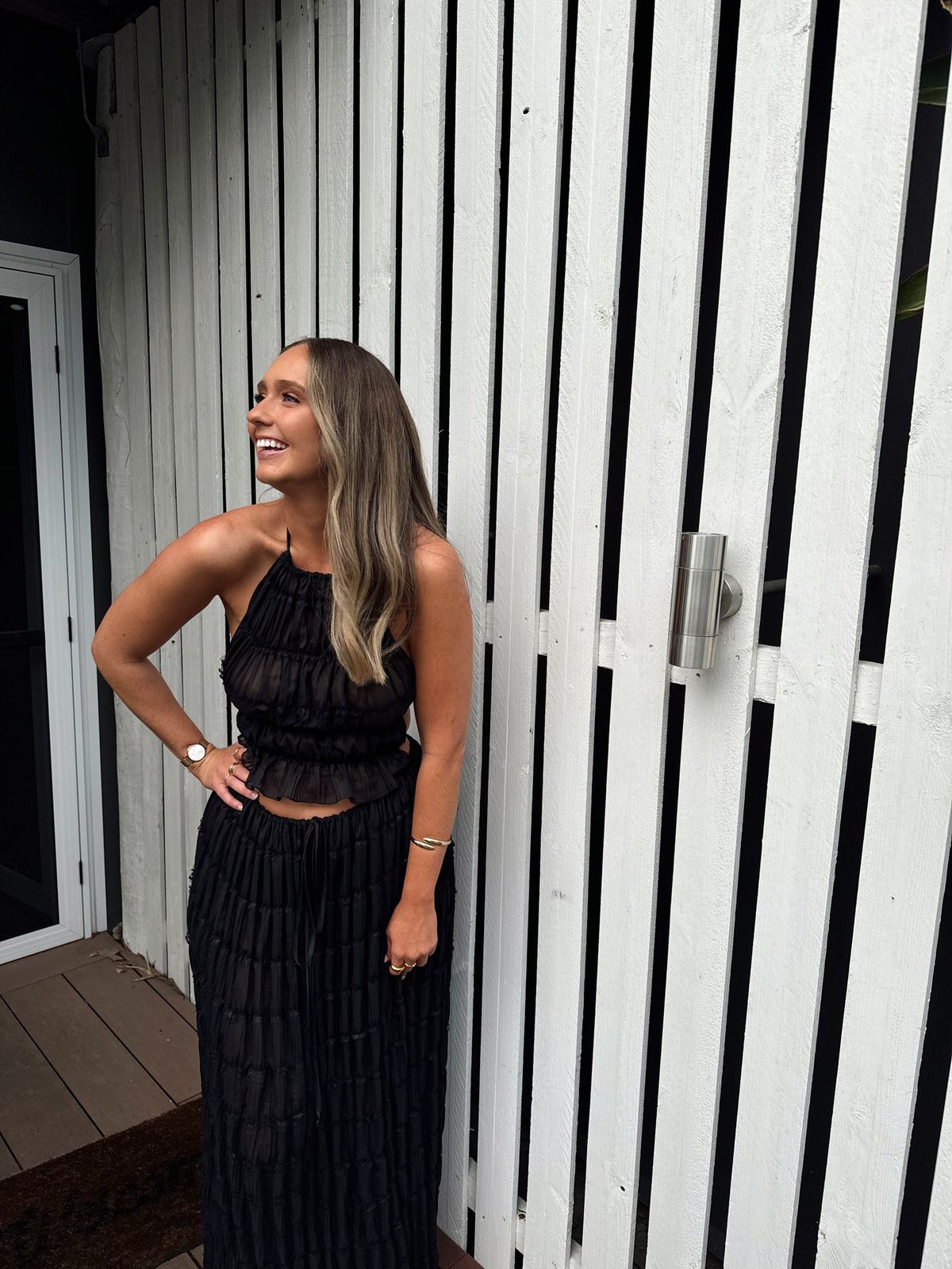 Arcina Ori Juliette Halter & Skirt Set Maxi Black Size S - Image 10