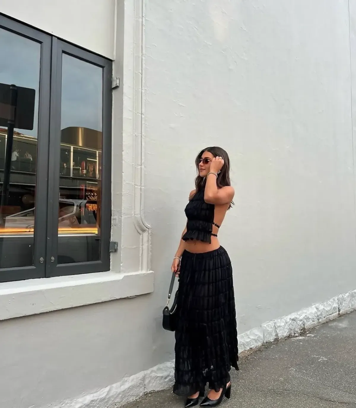 Arcina Ori Juliette Halter & Skirt Set Maxi Black Size S - Image 5