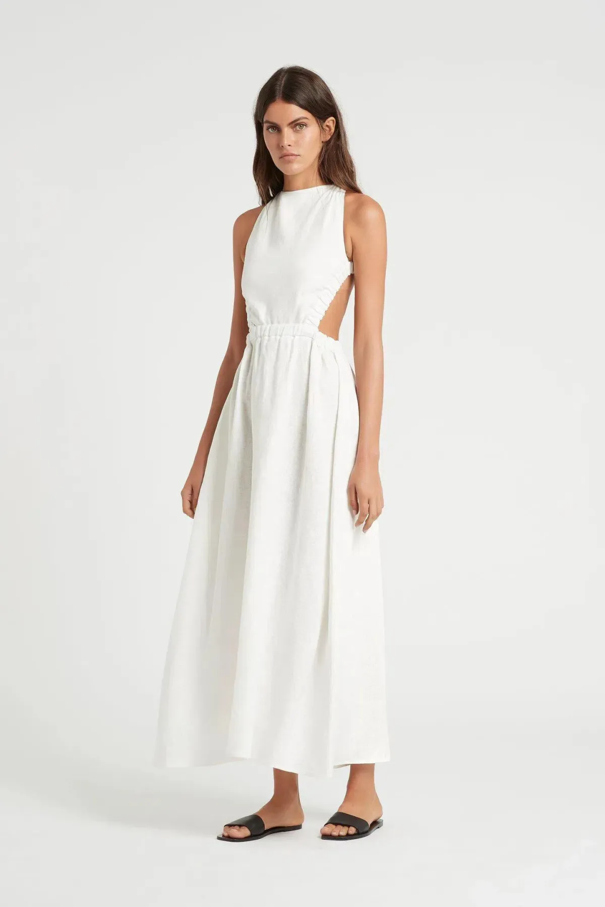 Sir the Label Alena Cross-Over Midi White Size 2 | AU 10 - Image 1