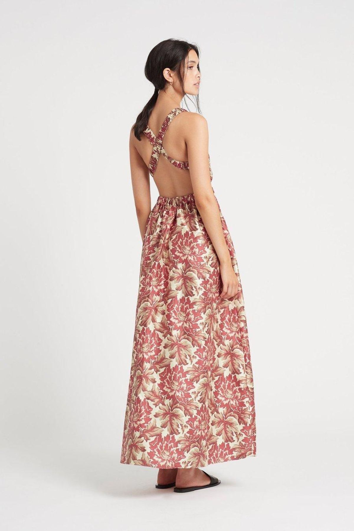 Sir The Label Valetta Silk Maxi Red Floral | AU 8 - Image 3