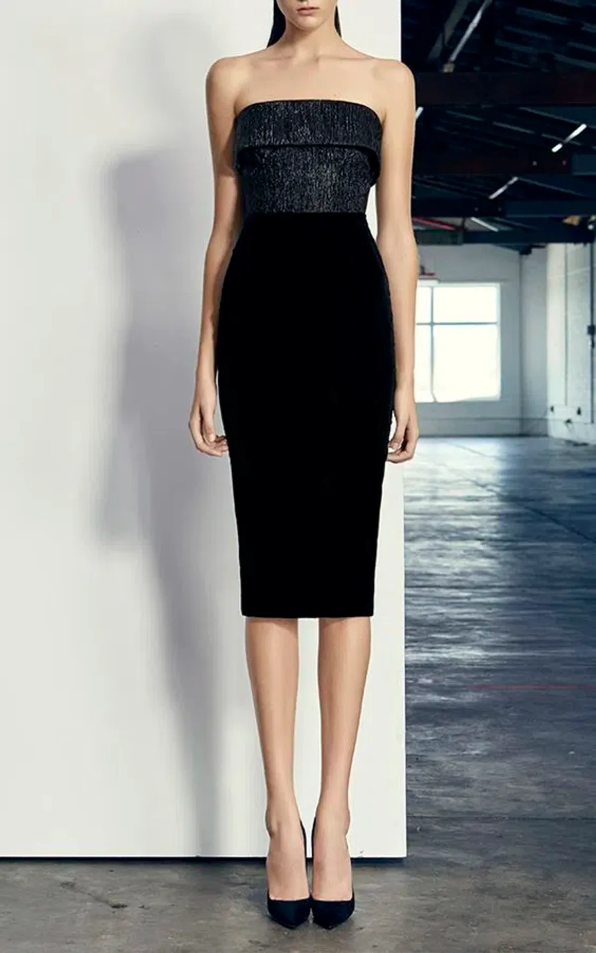 Alex Perry Knox Midi Black Size 10 - Image 1