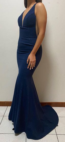 Portia and Scarlett 45089R Evening Dress Navy Size 8 for rent on The Volte - image 1