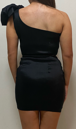 Love Nookie Candice One Shoulder Mini Dress Black Size 10 for rent on The Volte - image 6