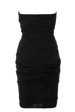 House of CB Leila Mesh Strapless Corset Mini Dress Black Size 8 for rent on The Volte - image 6