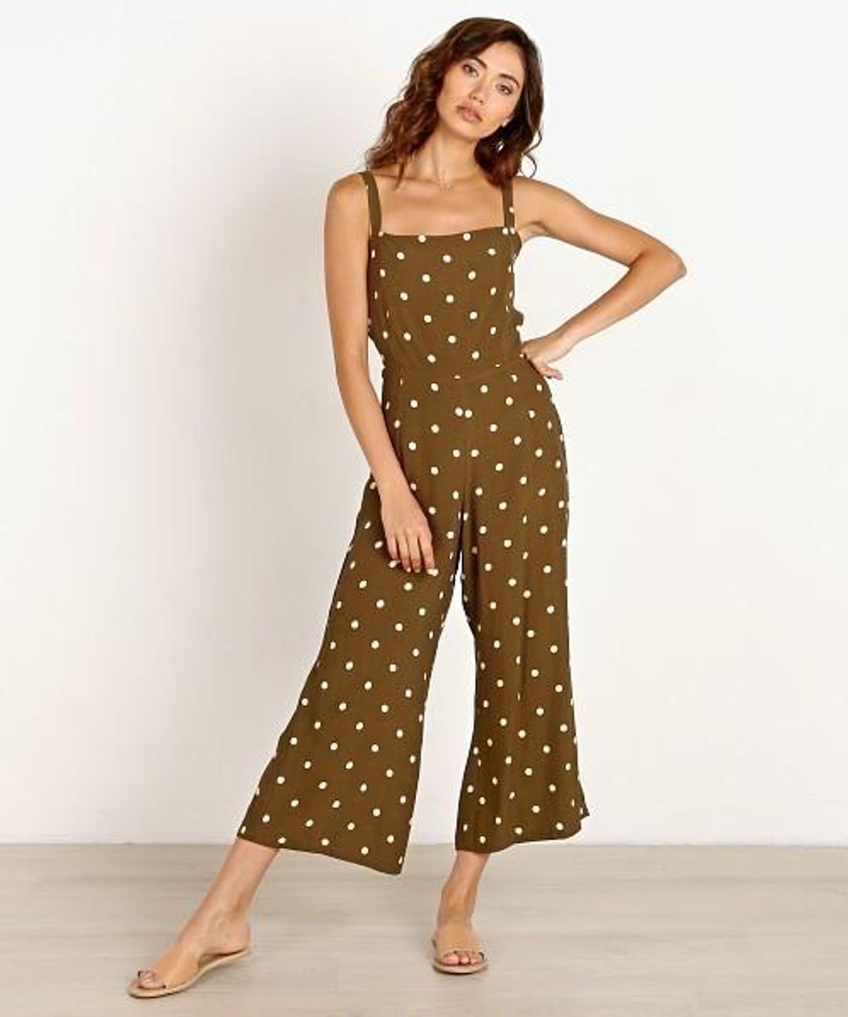 Faithfull the Brand Playa Jumpsuit in polka dot - Image 1