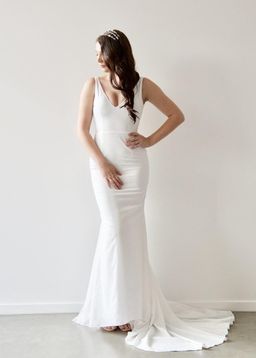 When Freddie Met Lilly Georgette Gown White Size 10 for rent on The Volte - image 1