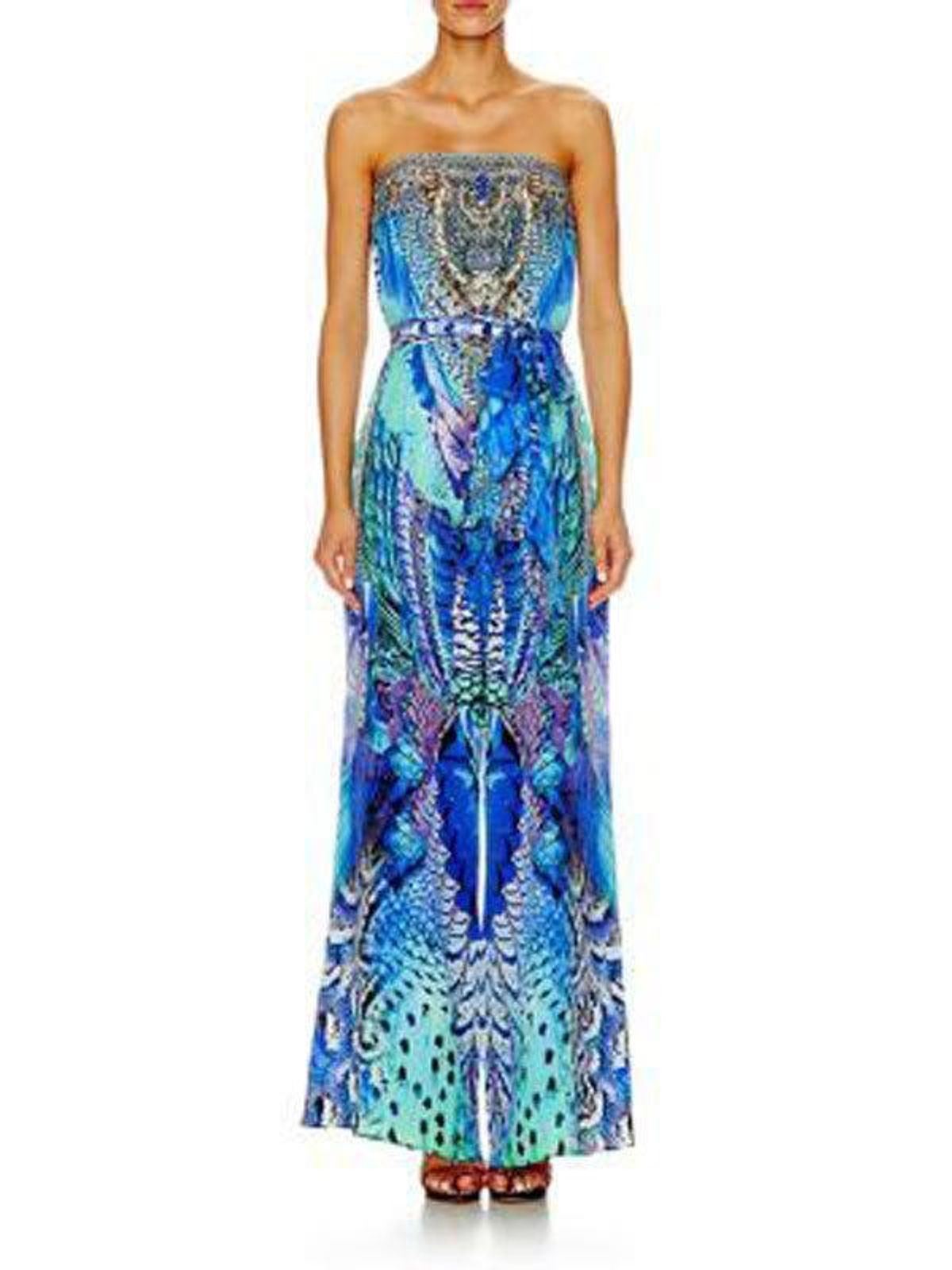 Camilla Strapless Moondance Dress Print Size 14 - Image 2