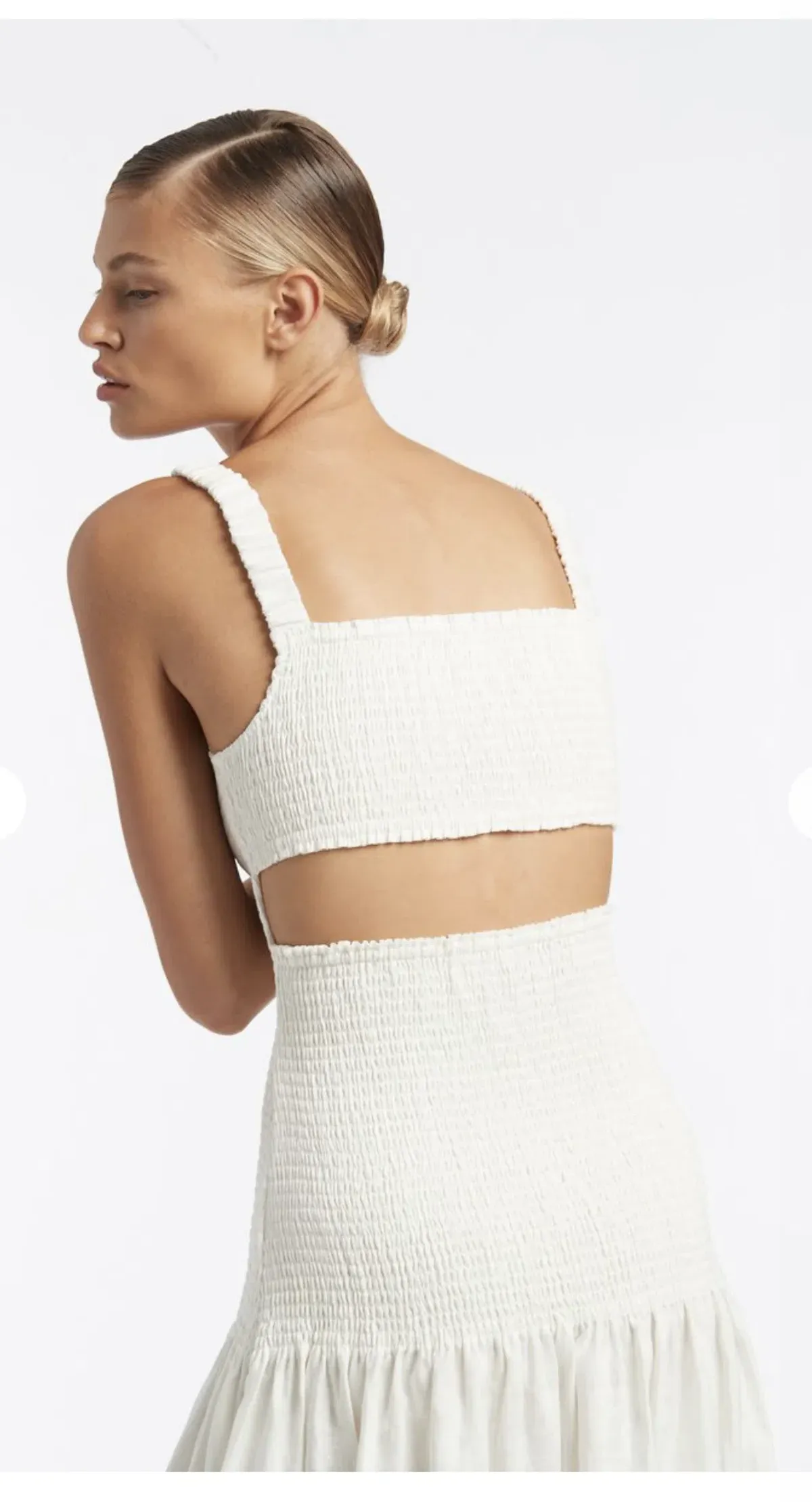 Sir The Label Madelyn Reversible Dress Midi White | AU 8 - Image 2