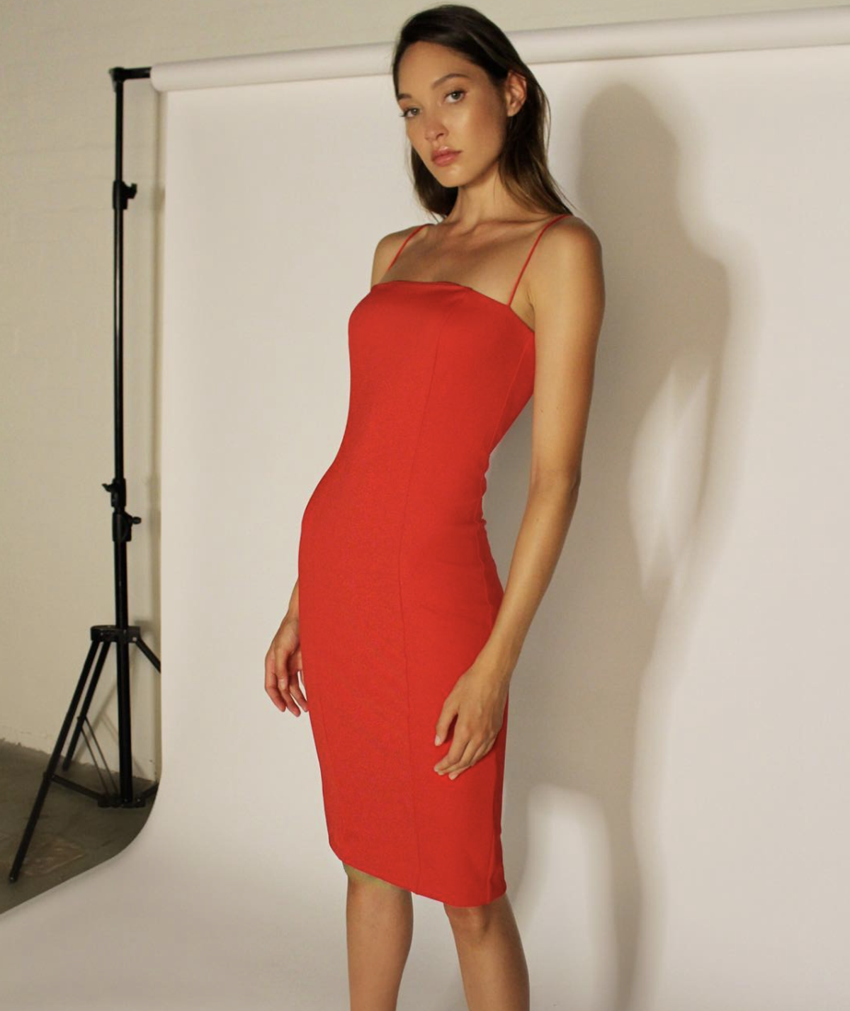 Misha Sophie Midi Dress Red Size 8 - Image 4