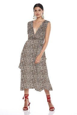 Talulah Sugar & Spice Midi Dress Print Size 12 for rent on The Volte - image 1