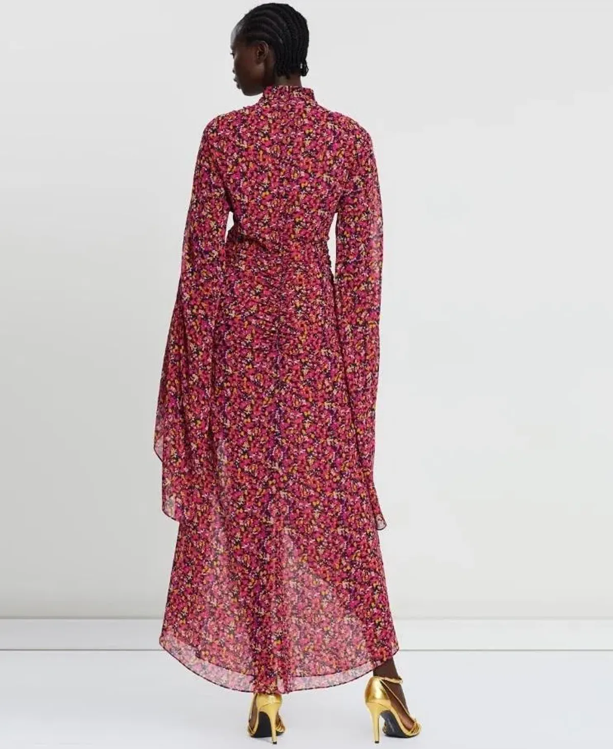 Camilla and Marc Lilia Ruched Dress Floral Size 6 - Image 3