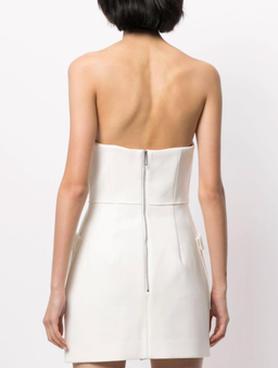 Dion Lee Pocket Bustier Mini Dress White Size 8 for rent on The Volte - image 3