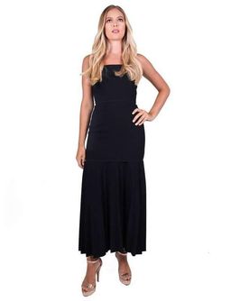 Dion Lee Linear Pleat Crepe Strapless Dress Black Size 10 for rent on The Volte - image 3