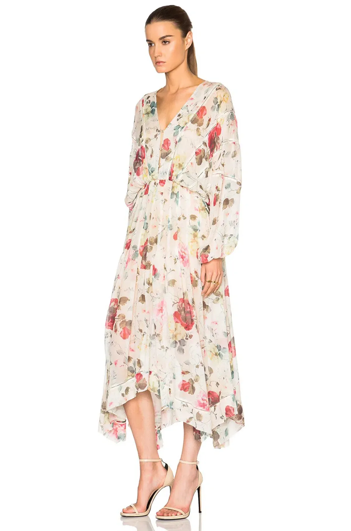 Zimmermann Mischief Ladder Midi Dress Floral Size 8 - Image 2
