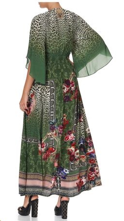 Camilla Tales of Time Long Dress with Smocked Waist Size L / AU 14 for rent on The Volte - image 3
