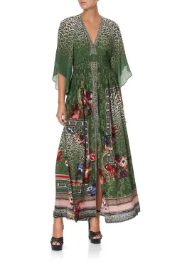 Camilla Tales of Time Long Dress with Smocked Waist Size L / AU 14 for rent on The Volte - image 1