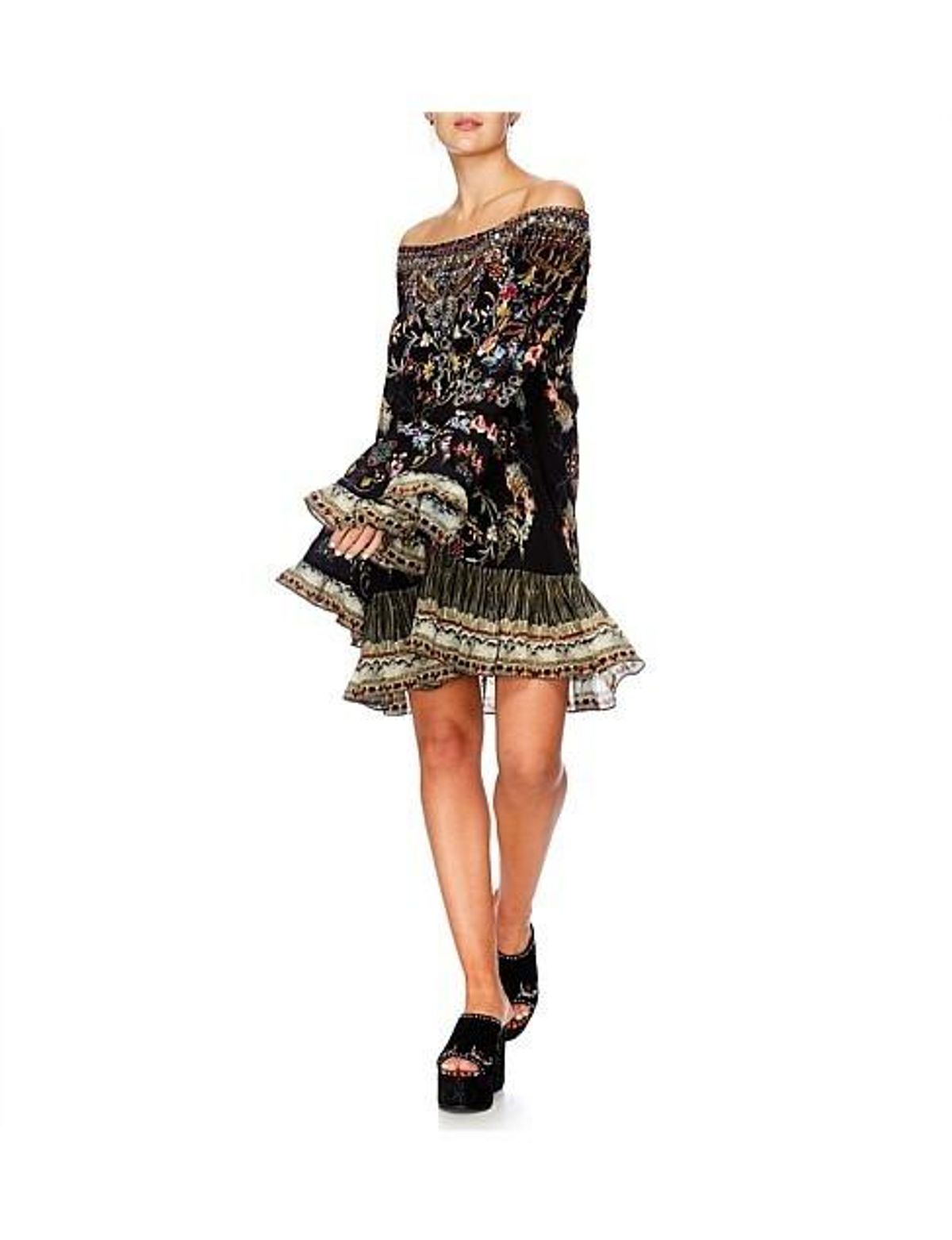 Camilla 'Dancing in the Dark' A Line Frill Dress Size L - Image 4