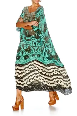 Camilla Sacromonte Round Neck Kaftan Print One Size for rent on The Volte - image 1