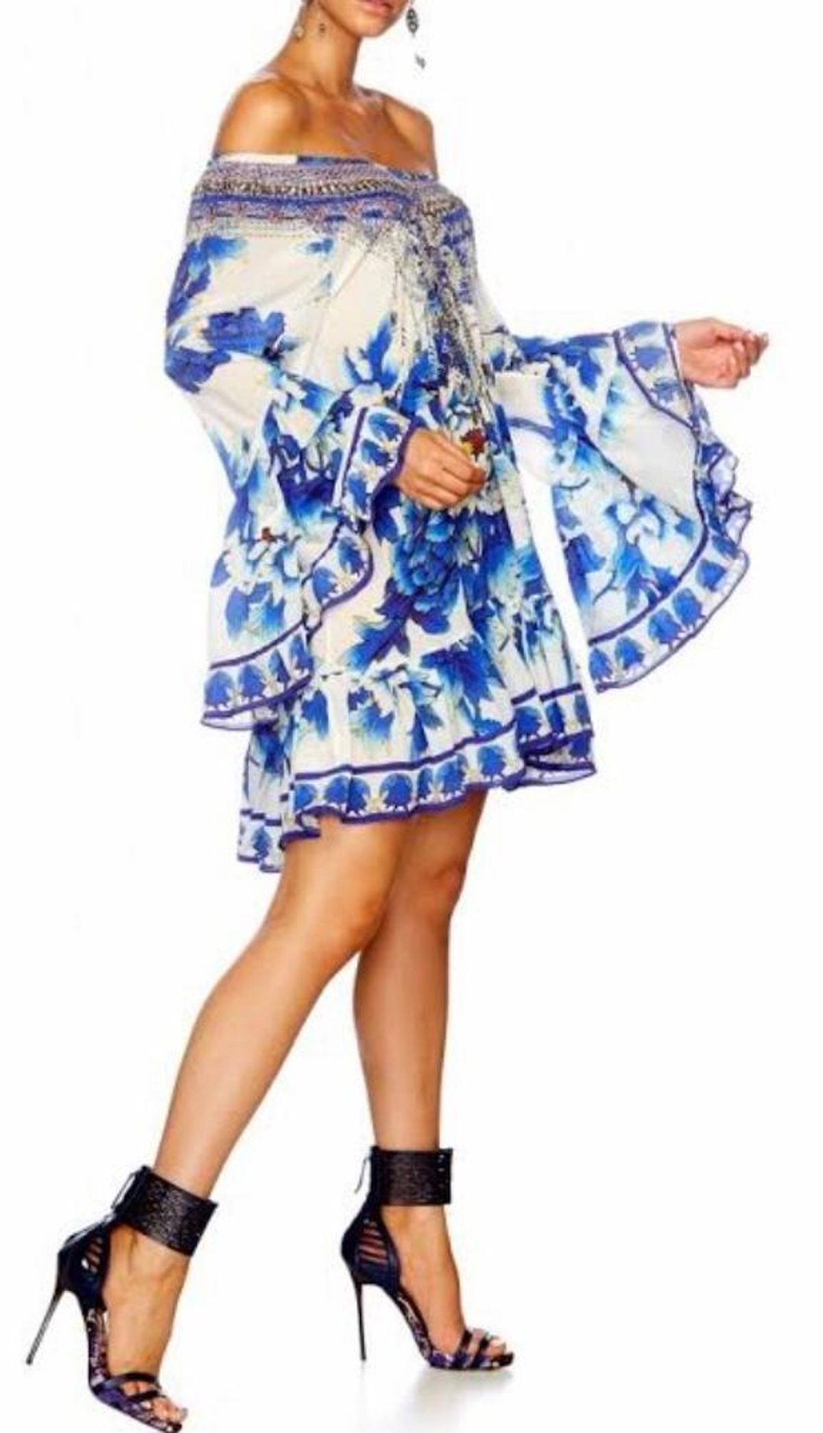 Camilla 'Ring of Roses' A Line Frill dress Size M - Image 1