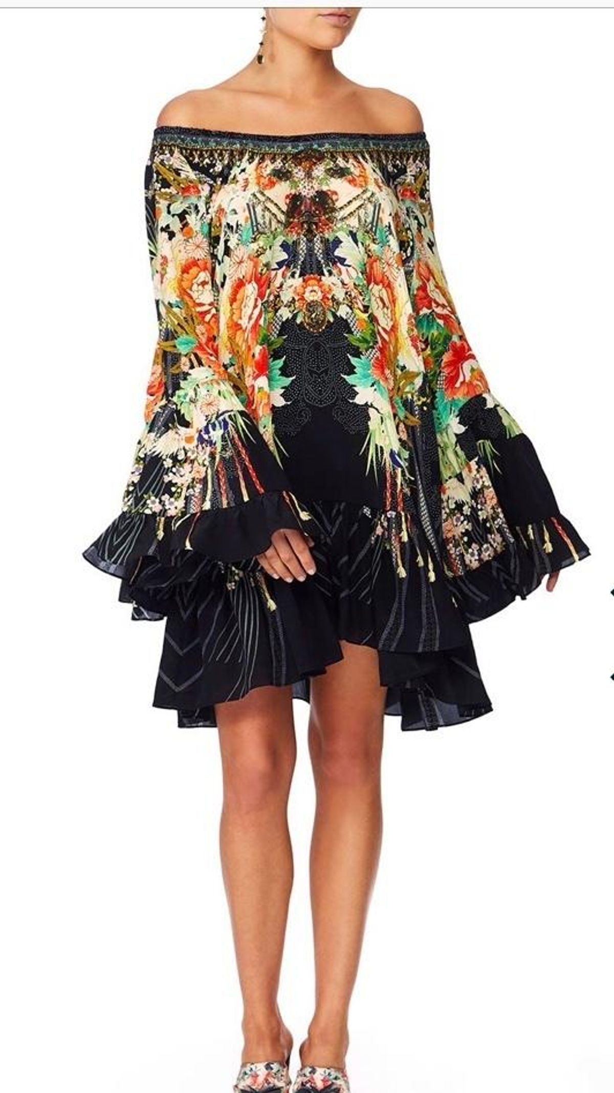 Camilla 'Queen of Kings' A-line frill dress Size L - Image 2