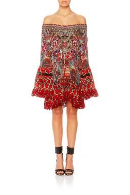 Camilla Queen Alika A Line Frill Dress Print Size 12 for rent on The Volte - image 1