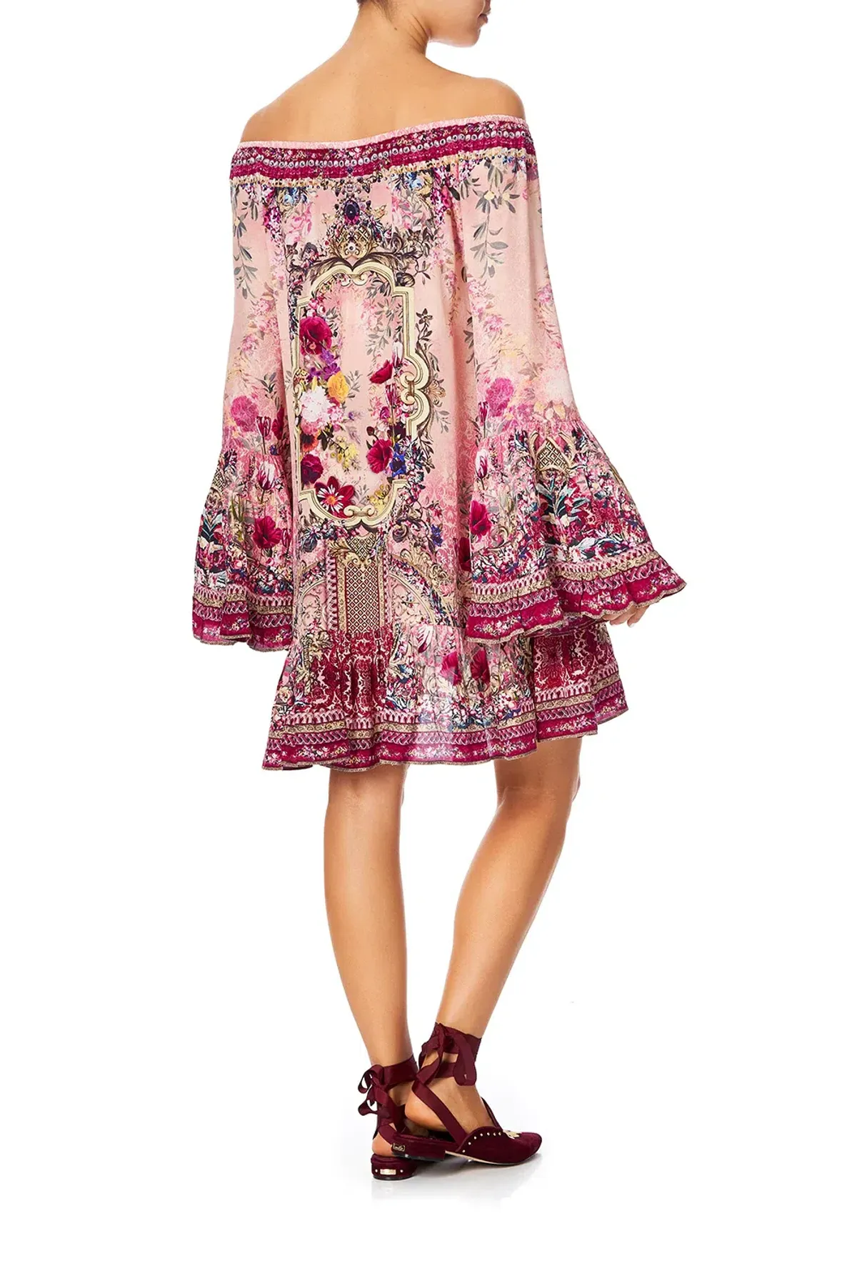 Camilla La Belle A Line Frill Mini Dress Print Size XL / AU 16 - Image 3