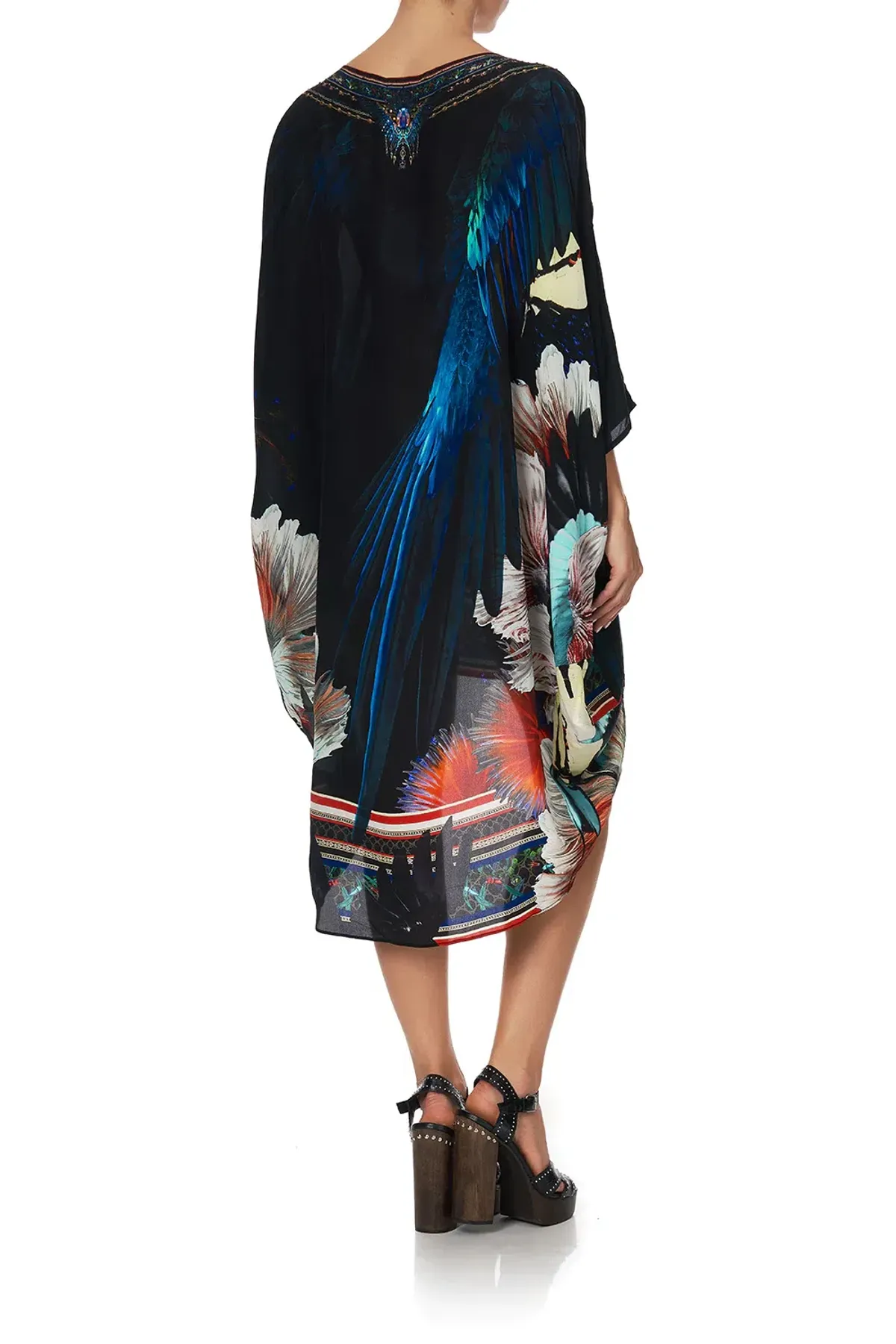 Camilla Night Flight Scoop Back Hem Dress Print Size 16 - Image 2