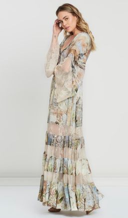 Camilla Letters from Hilda Lace Panel Dress Print Size 14 for rent on The Volte - image 3