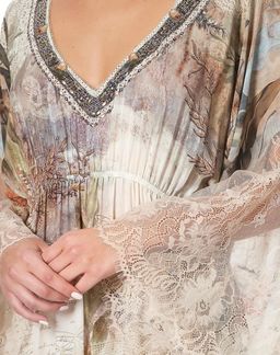 Camilla Letters from Hilda Lace Panel Dress Print Size 14 for rent on The Volte - image 8