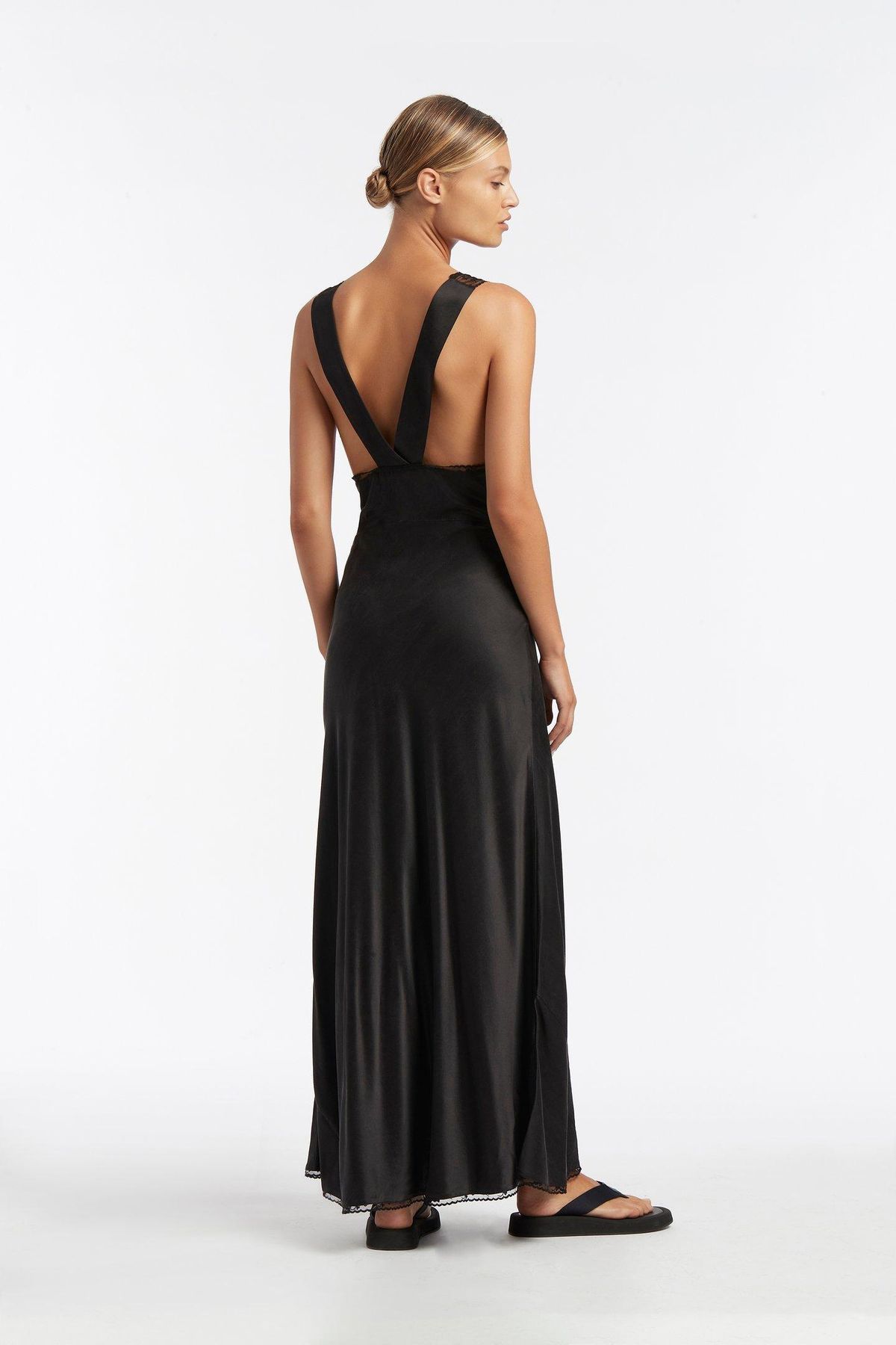 Sir The Label Aries Cut Out Dress Midi Black | AU 8 - Image 3