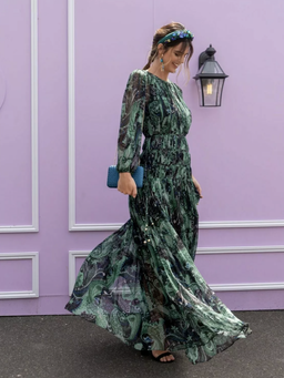 Thurley Delta Gown Green Size 10 for rent on The Volte - image 4