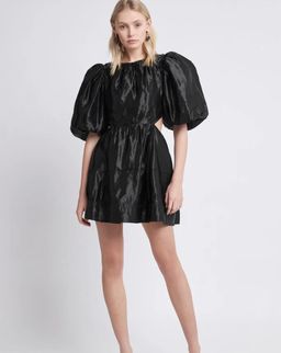 Aje Relic Beaded Mini Dress Black Size 14 for rent on The Volte - image 1