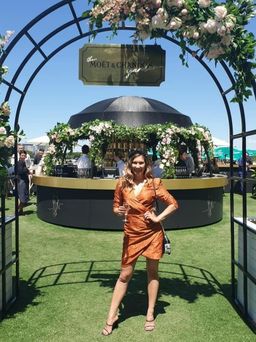 Mossman Tea Leaves Mini Dress Orange Size 8 for rent on The Volte - image 4