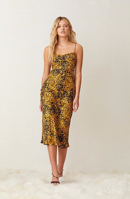 Bec & Bridge Turtle Rock Midi Dress Print Size 6 for rent on The Volte - image 1