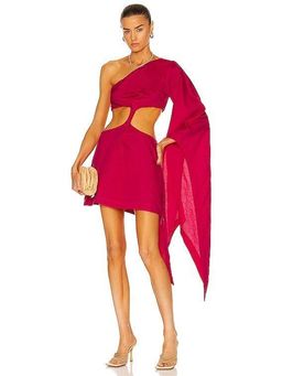 Cult Gaia Lucienne Dress Pink Size 6 for rent on The Volte - image 1