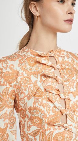 Zimmermann Peggy Scallop Short Dress Print Size 8 for rent on The Volte - image 2