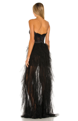 For Love & Lemons Bustier Gown Black Size 10 for rent on The Volte - image 2