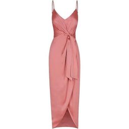 Shona Joy Luxe Tie Front Cocktail Dress Pink  Size 8 for rent on The Volte - image 4