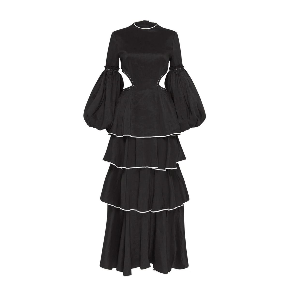 Aje Gracious Cut Out Dress Black Size 8 - Image 3