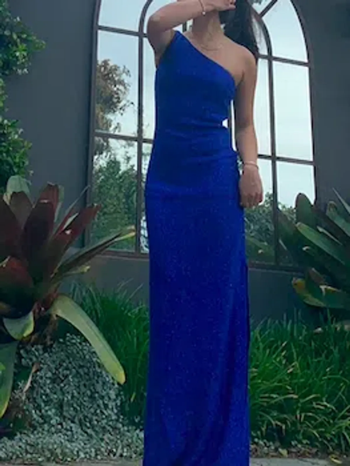 St John Blue Sequin Dress Blue Size 8 - Image 2