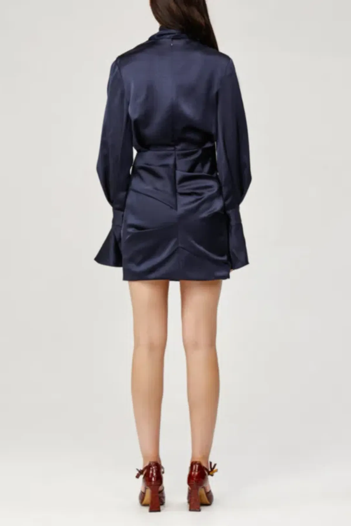 Acler Soto Mini Dress Navy Size 6 - Image 2