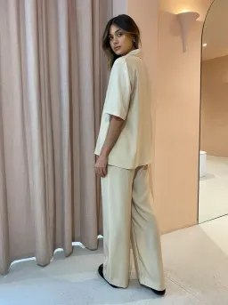 Viktoria and Woods Chorus Shirt and Pilot Pant Set Cream Size 10 for rent on The Volte - image 2